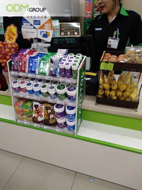 Branded Counter Display by Family Mart