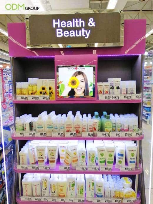 retail cosmetic display