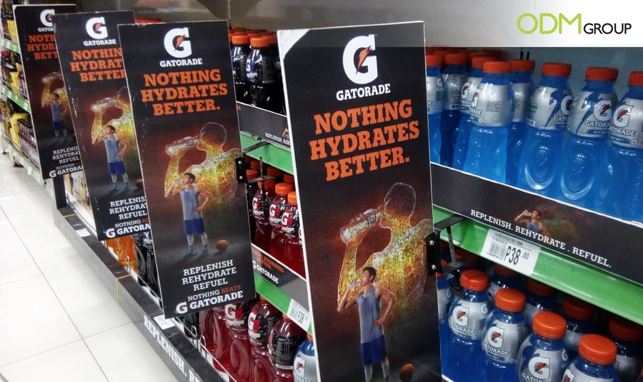 Outsell Your Competitors Be Seen with Shelf Banners