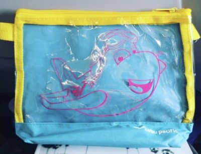 Cebu Pacific’s in-flight promotion pouch