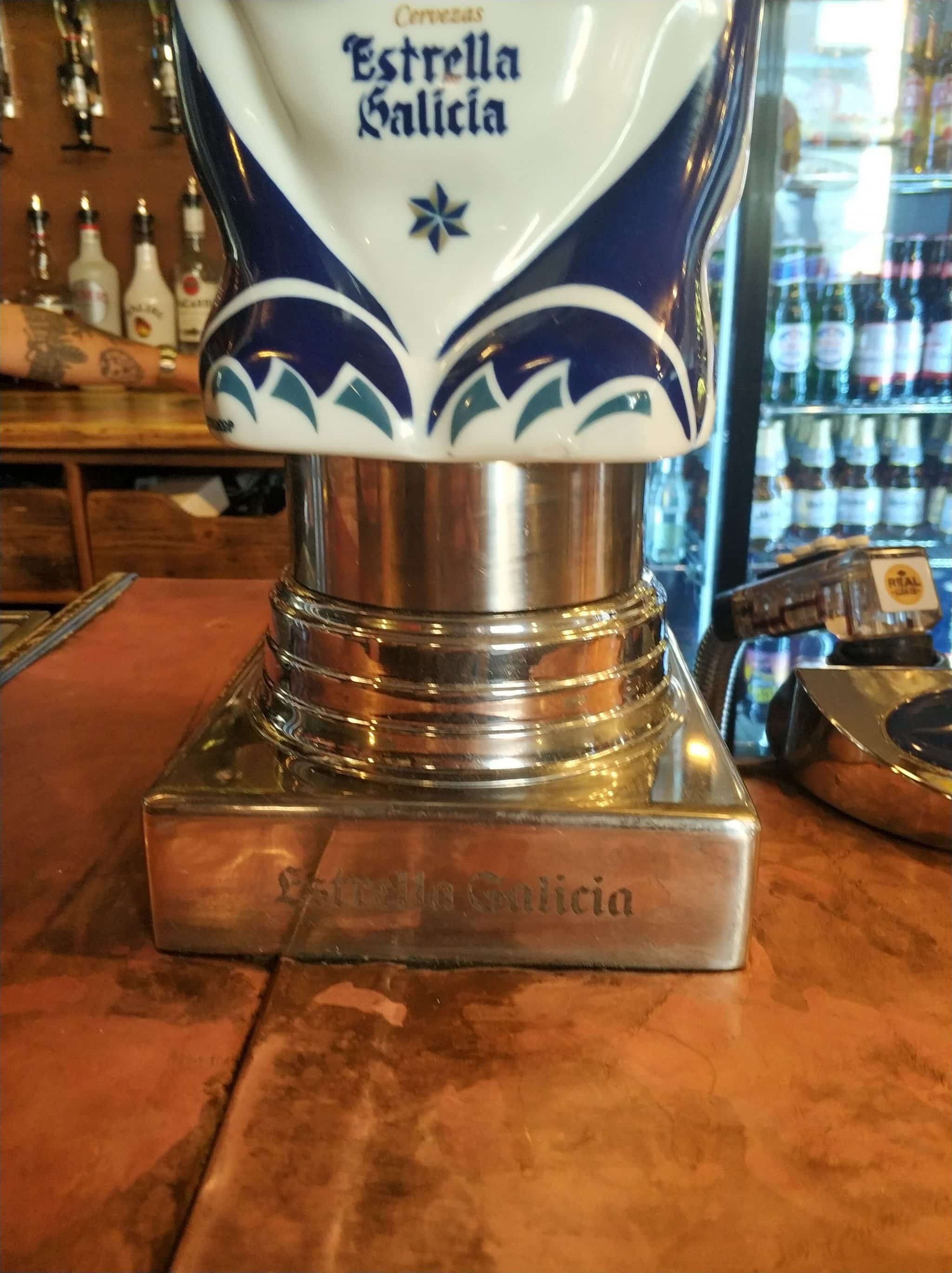 Custom Beer Tap Handle by Estrella Galicia Commands Attention