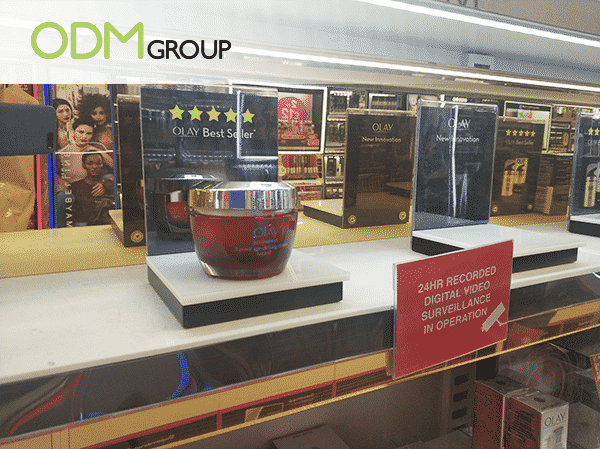 promotional cosmetic display