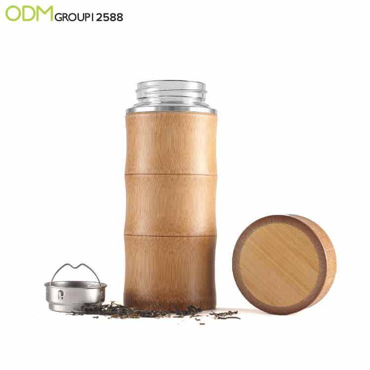 Cylindrical Eco Friendly Bamboo Tumbler for Coffee, For Corporate  Gifting,Gifting