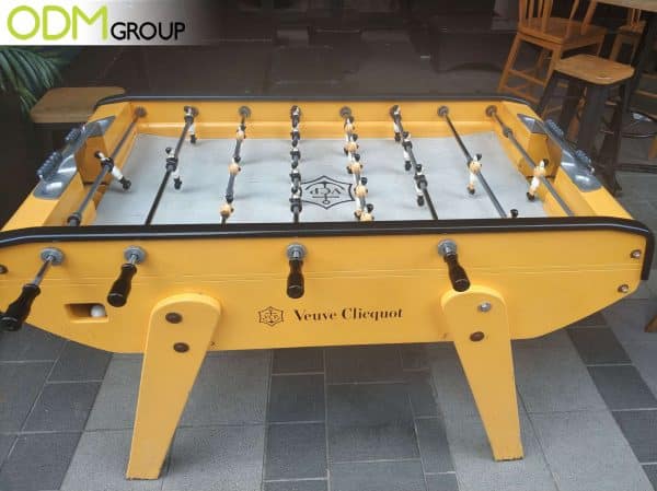 branded foosball table 