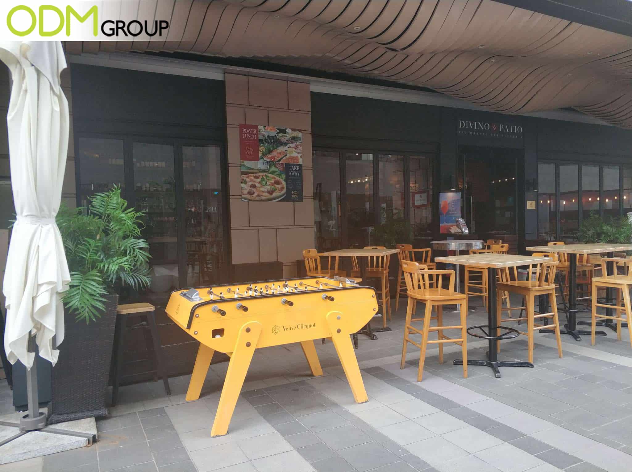 branded foosball table
