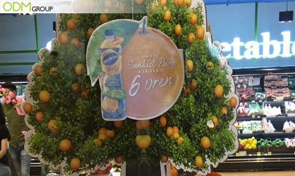 Supermarket Advertising Display