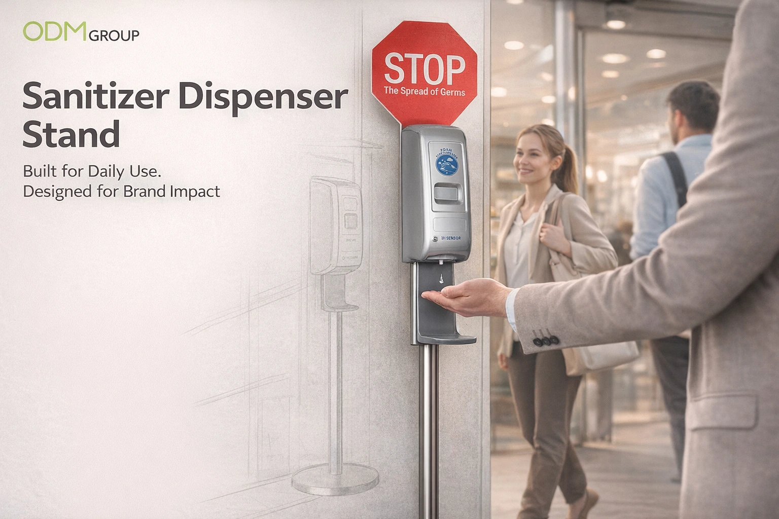 Sanitizer Dispenser Stand