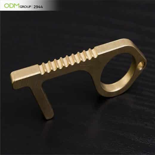 Custom Brass Door Opener Keychain