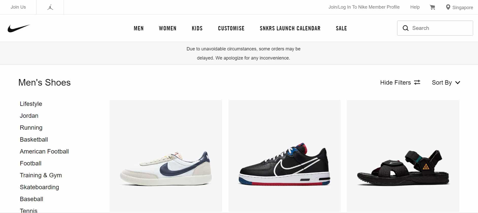 Nike Online Store