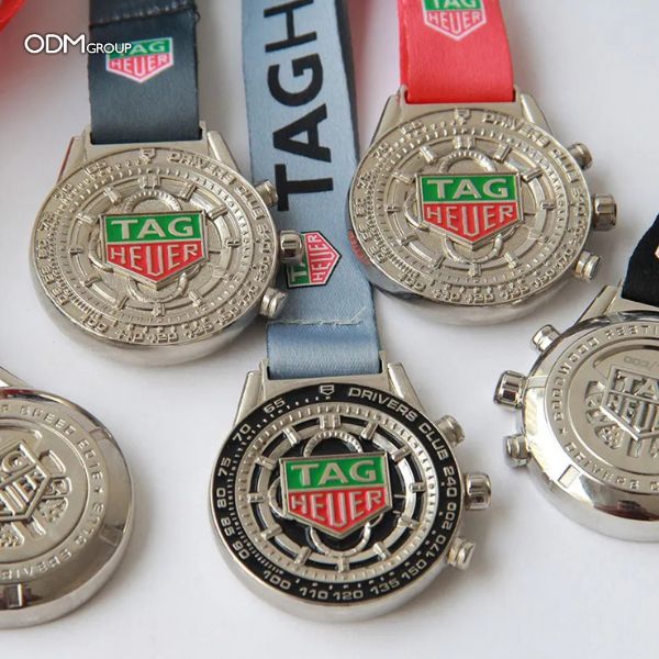 Tag Heuer engraved medals are used for their sport event