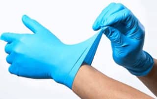 Branded surgical gloves