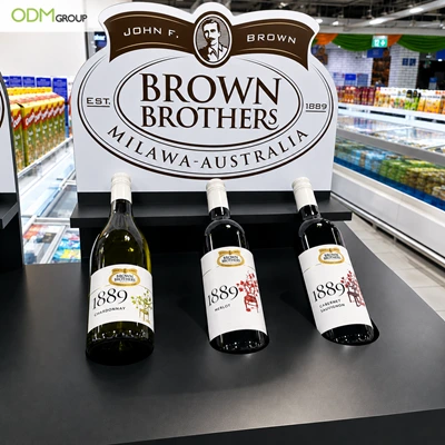 Wine POS display