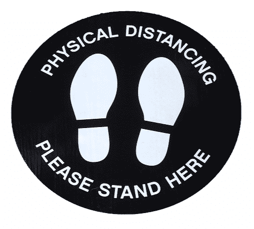 Advertising Distancing Sticker