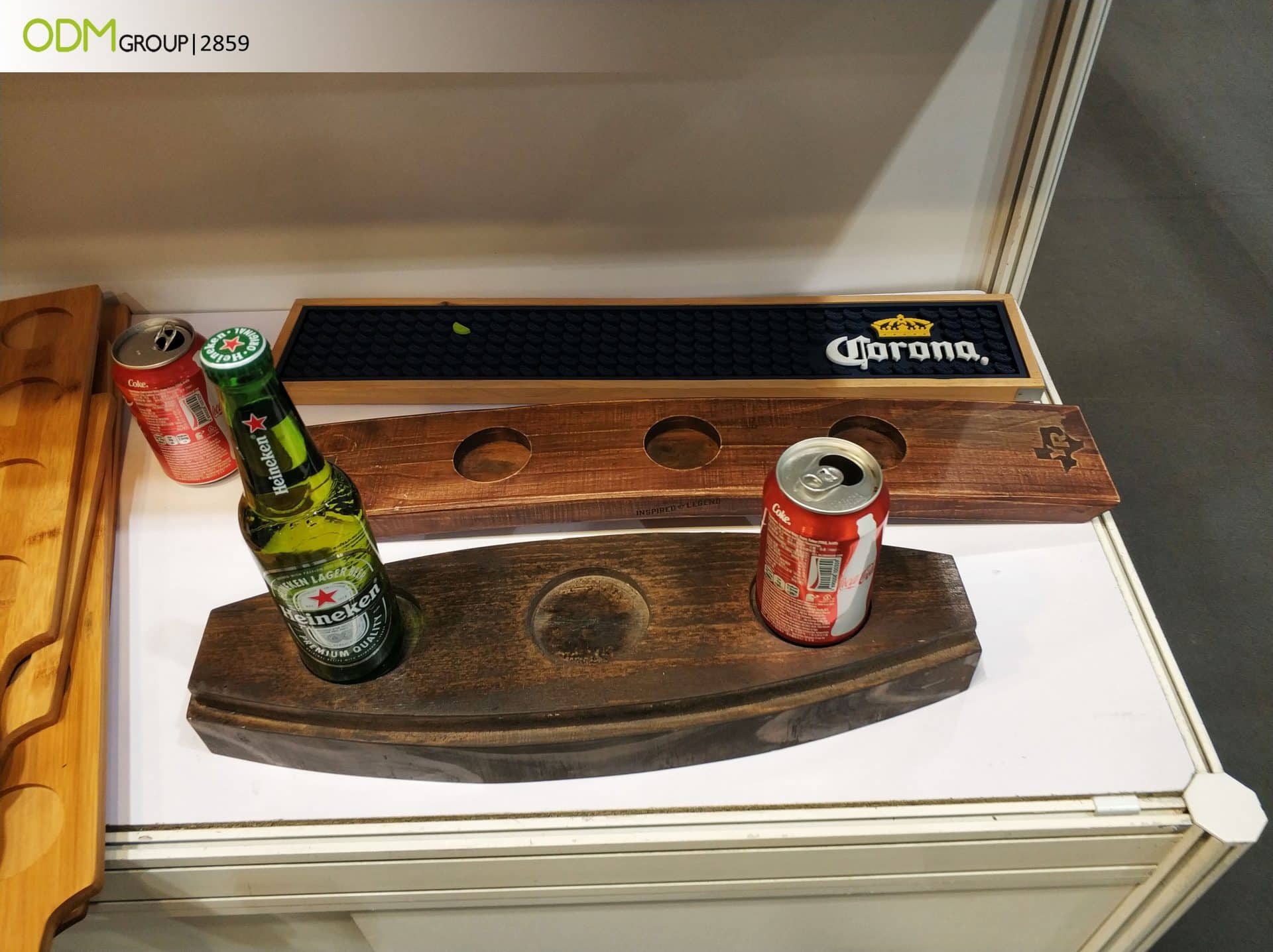 Branded Wooden Beer Flight