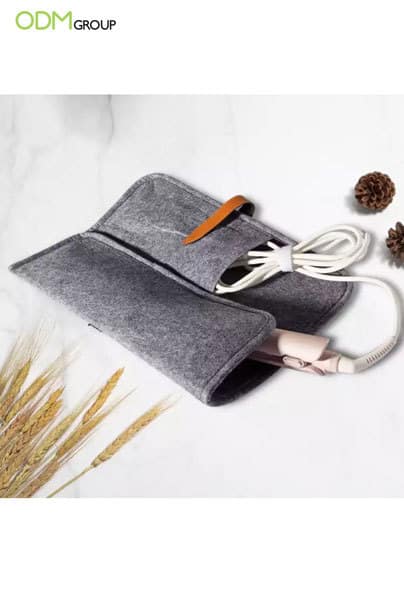 Keep Your Beauty Tools Hot with Customers - Branded Felt Pouch