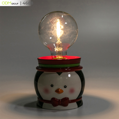 Ceramic table light with bulb 1