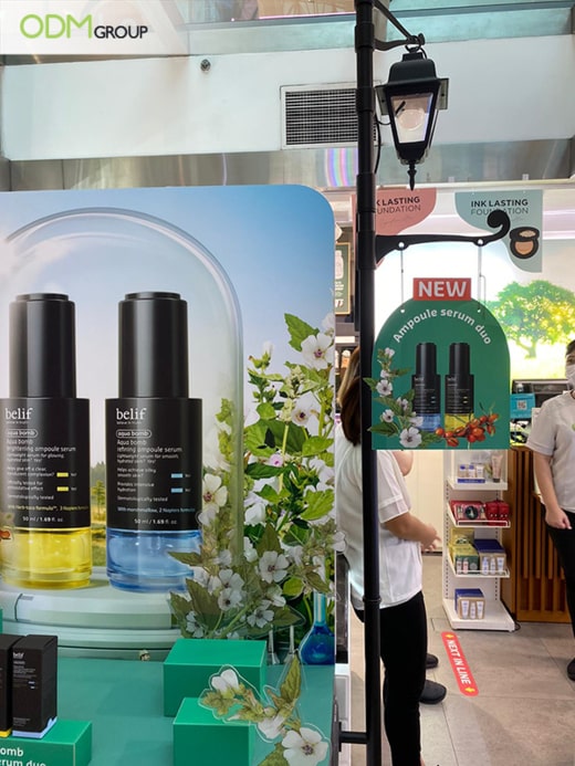 Skincare Display: Captivating Marketing by The Face Shop