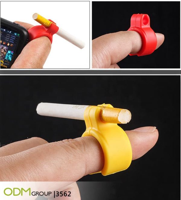 Business Giveaway Idea: Cigarette Holder Ring