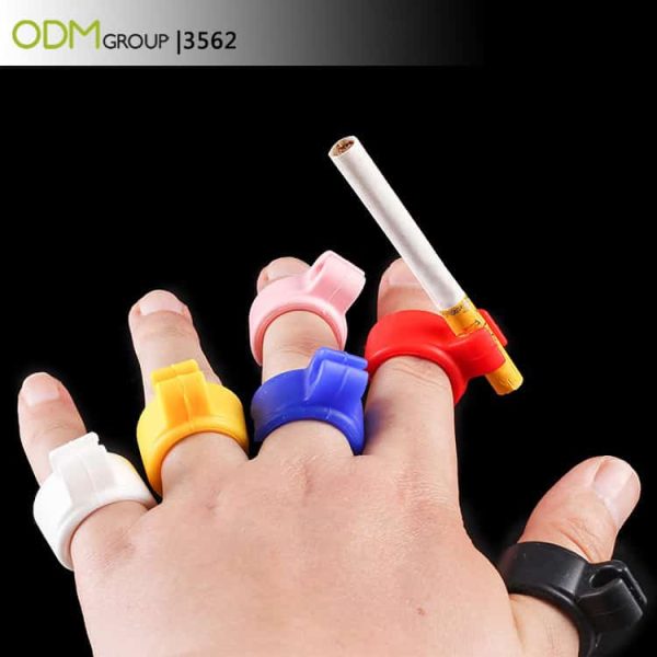 Creative Finger Protector Silicone Cigarette Holder Ring for