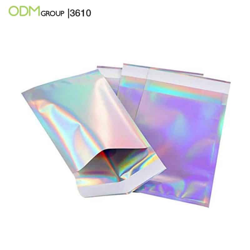 Steal the Show with Holographic Custom Poly Mailers with Logo