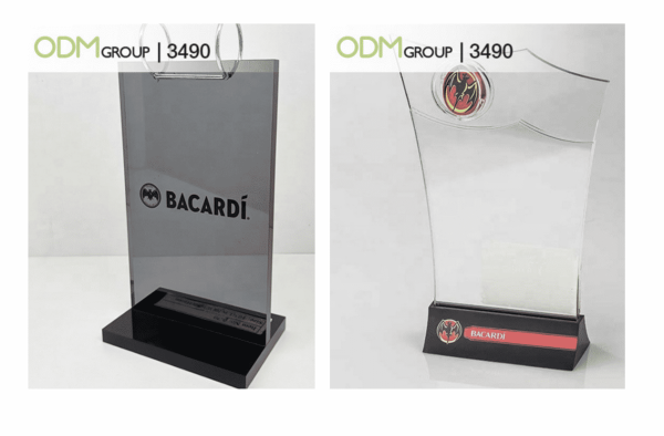 Acrylic Table Talkers with Logo 