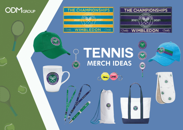 tennis merchandise ideas collage