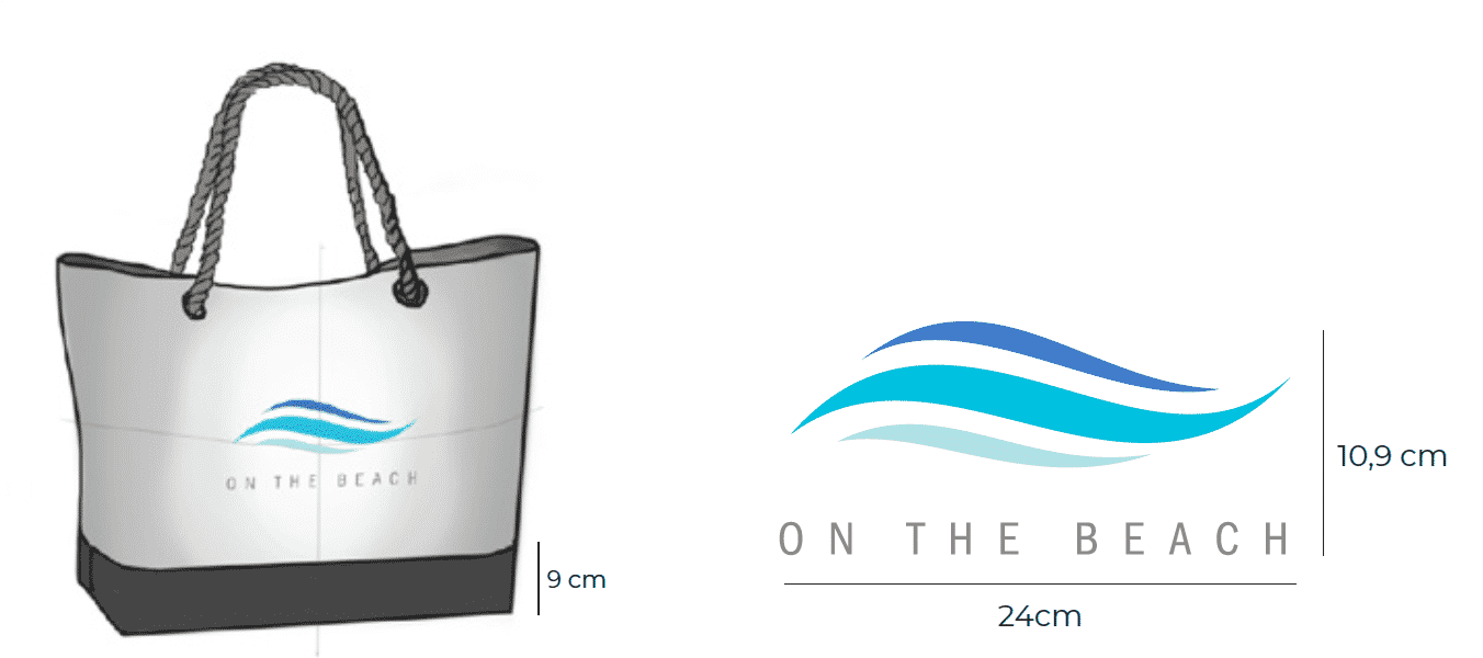 On the Beach logo print