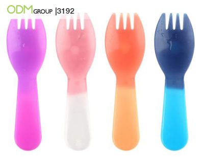 Color Changing Baby Fork and Spoon Set 1