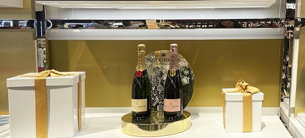 Custom Champagne Bottle Display
