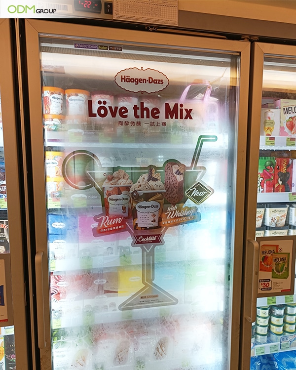 Marketing On Store Refrigerator