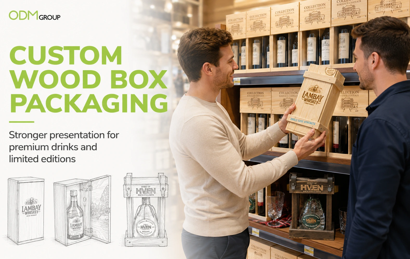 Custom Wood Box Packaging