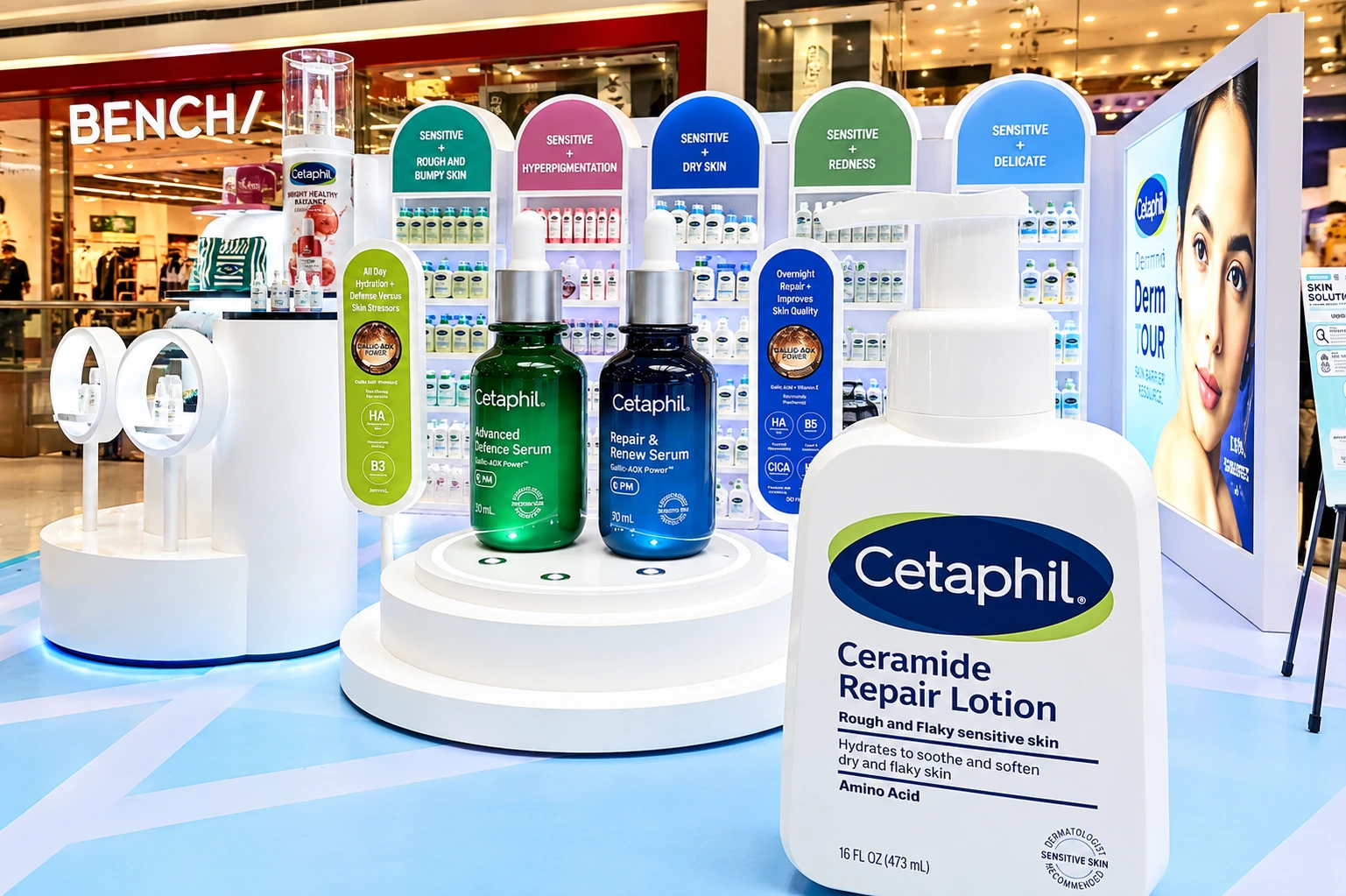 Innovative Mall Advertising Display - Cetaphil