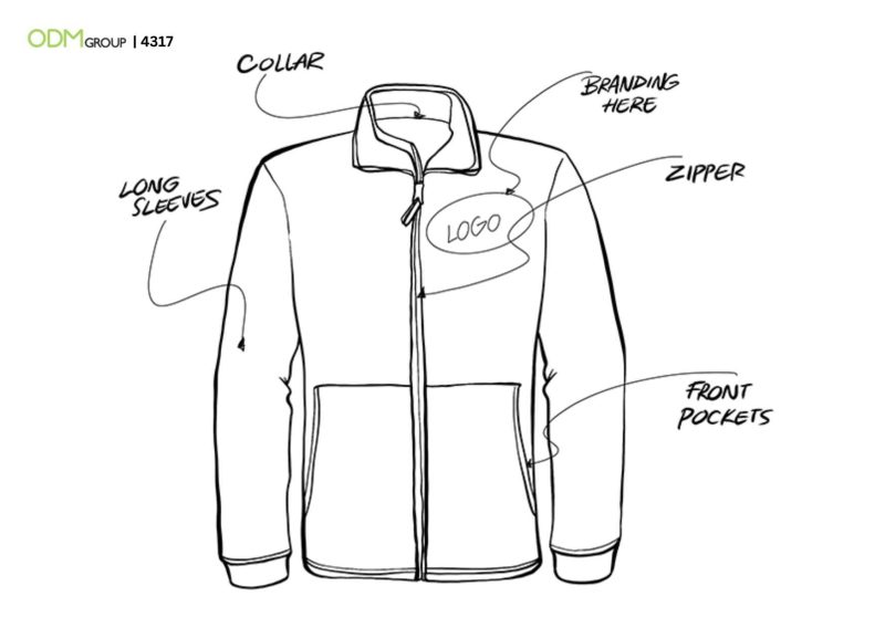 Custom Logo Fleece Jacket