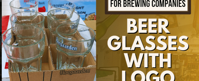 Hoegaarden Beer Glasses with Logo