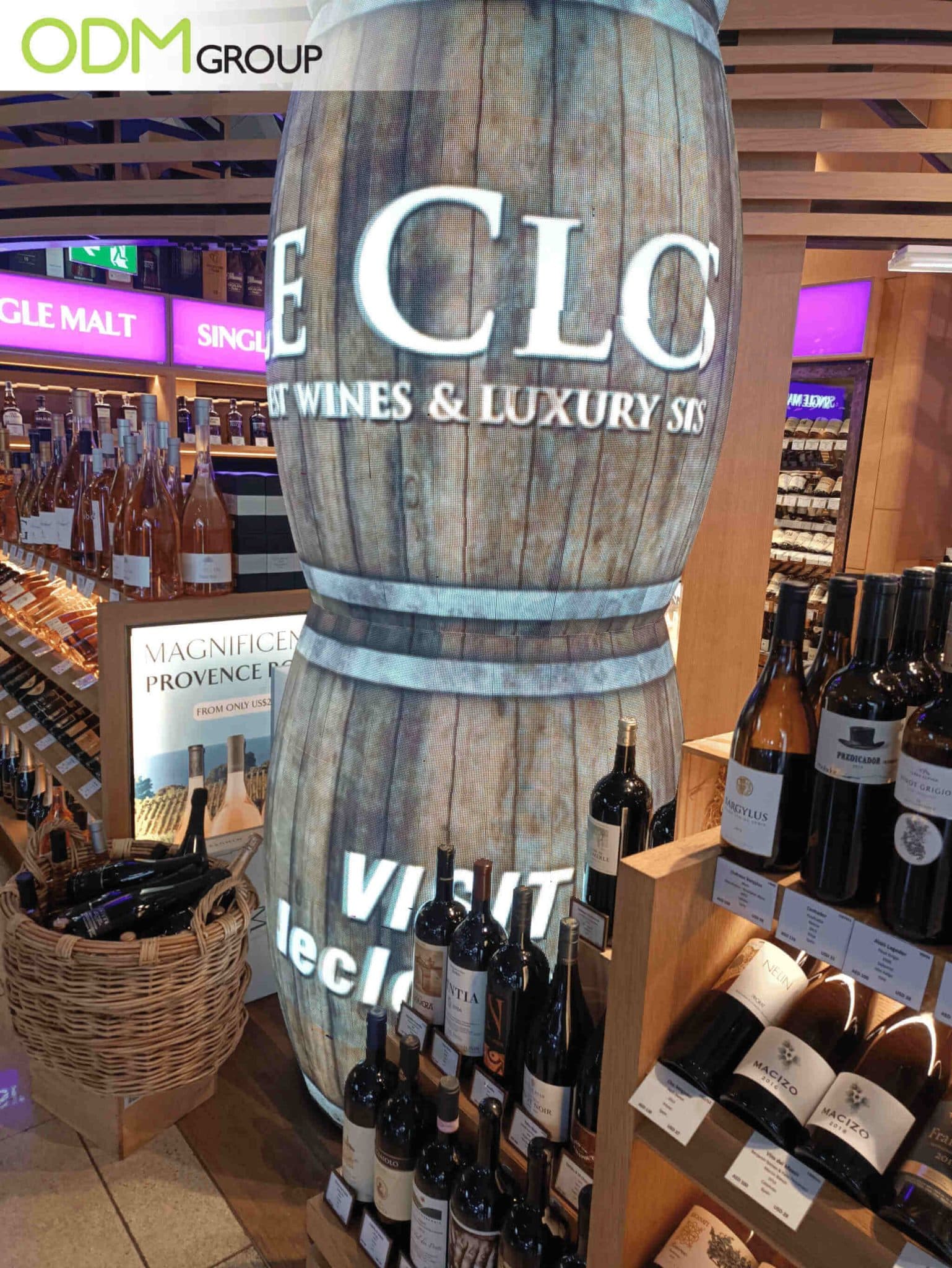 Wine Barrel Display