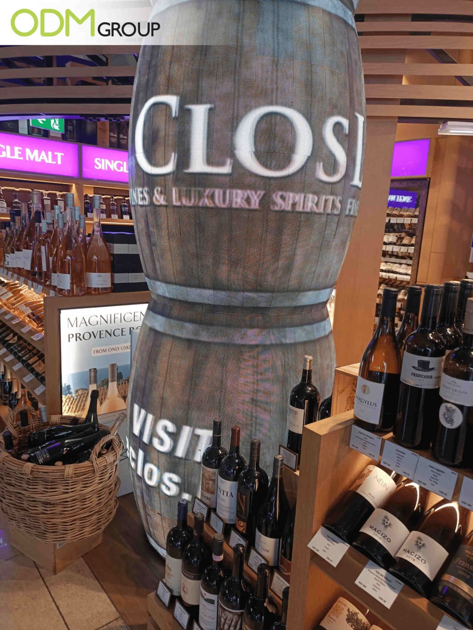 Wine Barrel Display