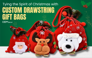 Christmas Drawstring Gift Bags