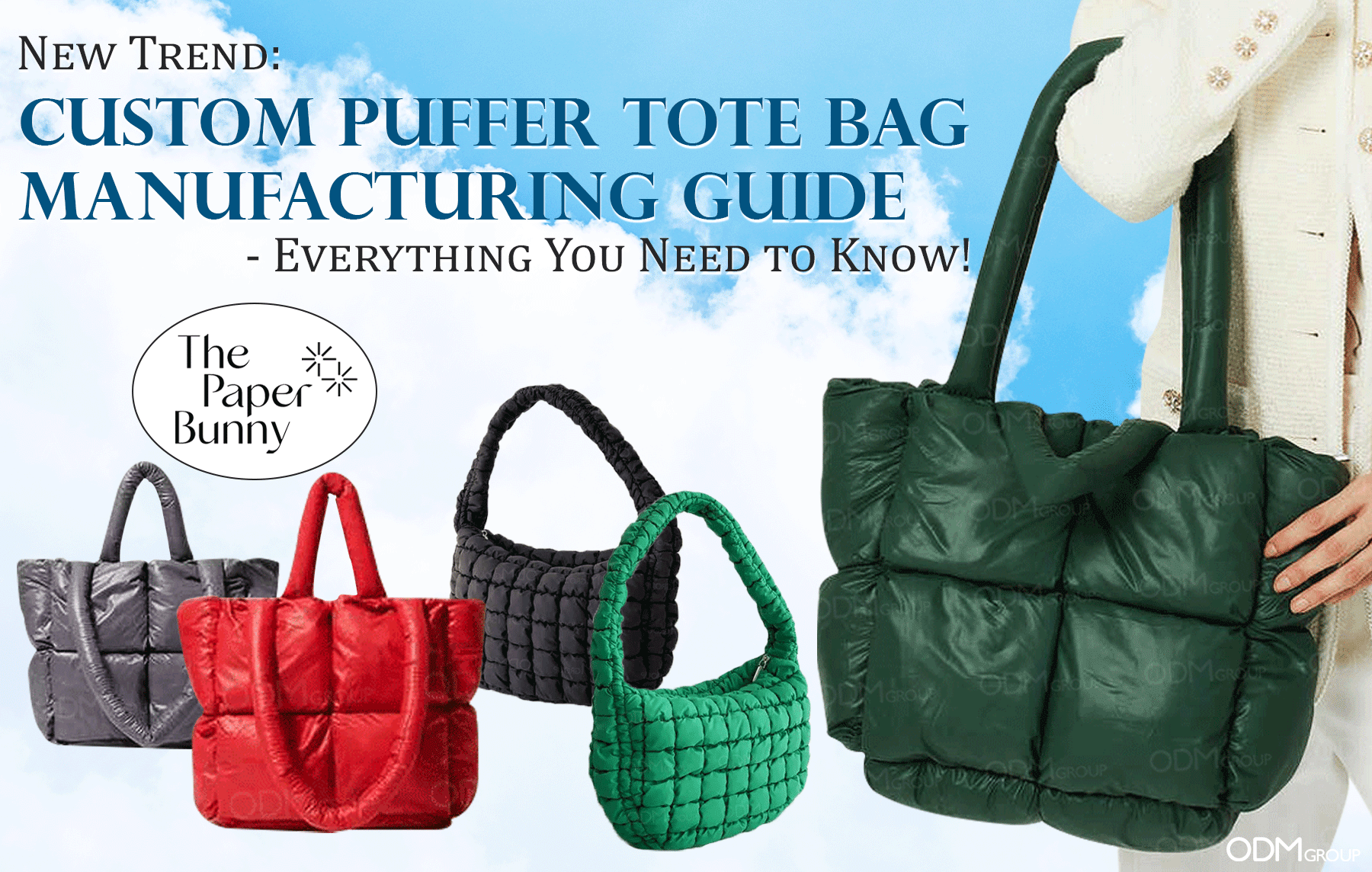 Custom Puffer Tote Bag