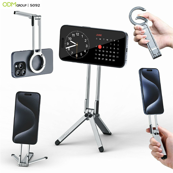 Aluminum Dual-Sided Magnetic Phone Mini Tripod