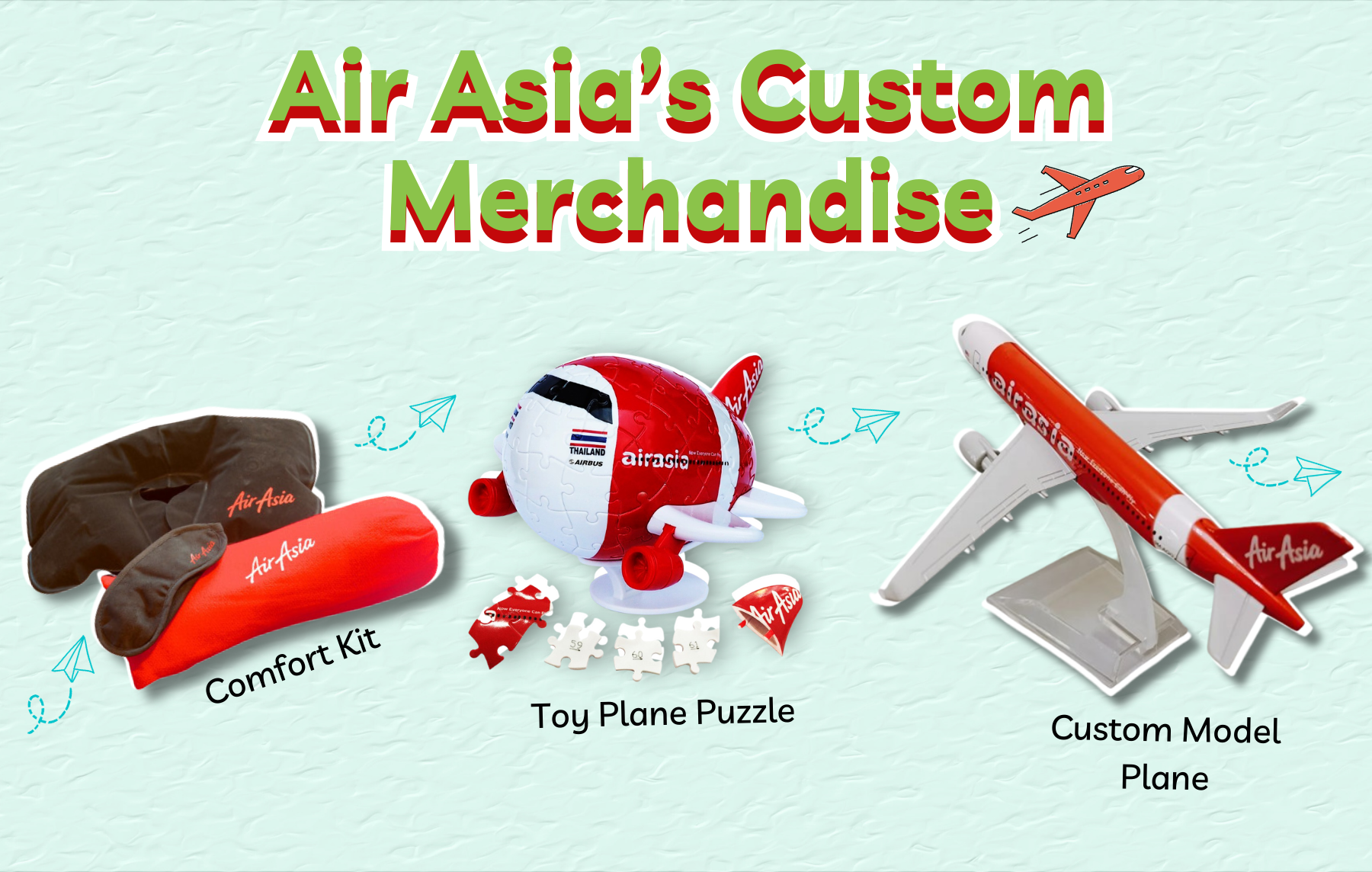 Air Asia airport marketing merchandise