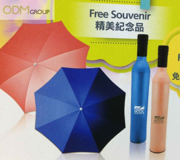 Fashionable Umbrellas as giveaways