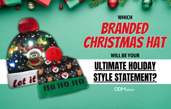 Insulated lunch bag, printed beanie, and custom scarf for fall promotions, also suitable for corporate christmas ideas