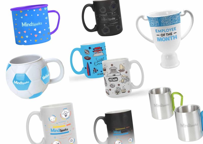 Different styles of custom engraved mug - best gifts for coworkers