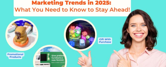 Marketing trends for 2025 with promotional products