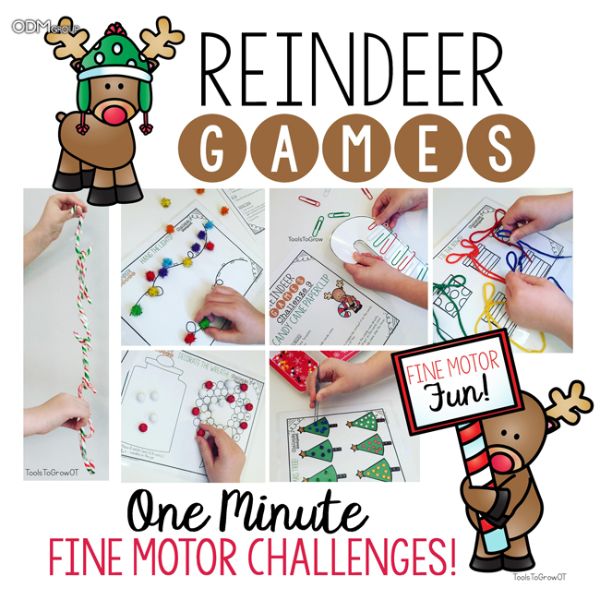 Create your own version of reindeer games with a holiday-themed