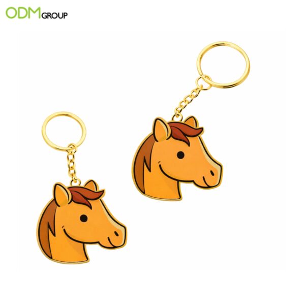 Horse Keychain Custom metal keychain with New Year’s zodiac