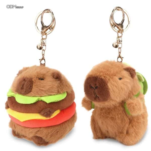 Capybara plush keychains
