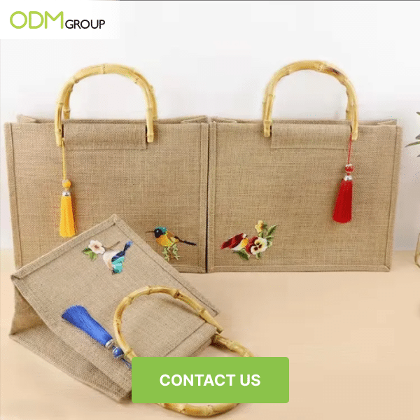 Branded tote bags for bulk giveaways