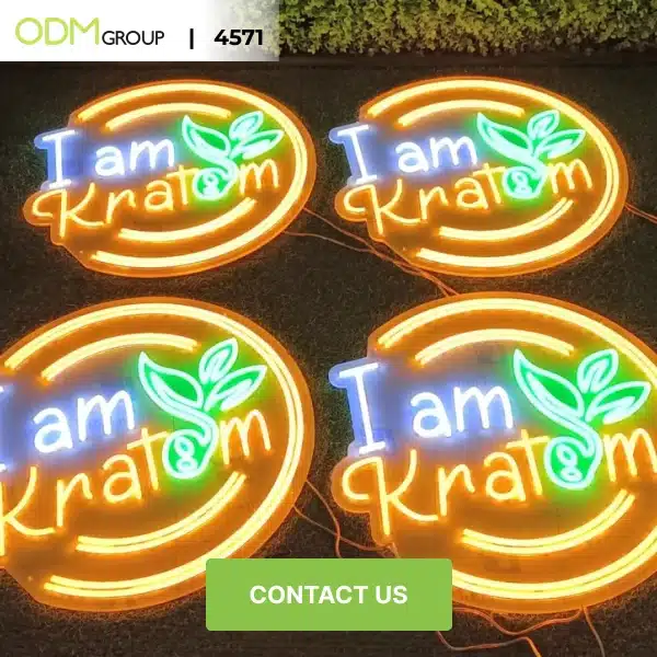 Brighten spaces with a modern, branded LED sign