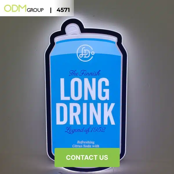Brighten spaces with a modern, branded LED sign